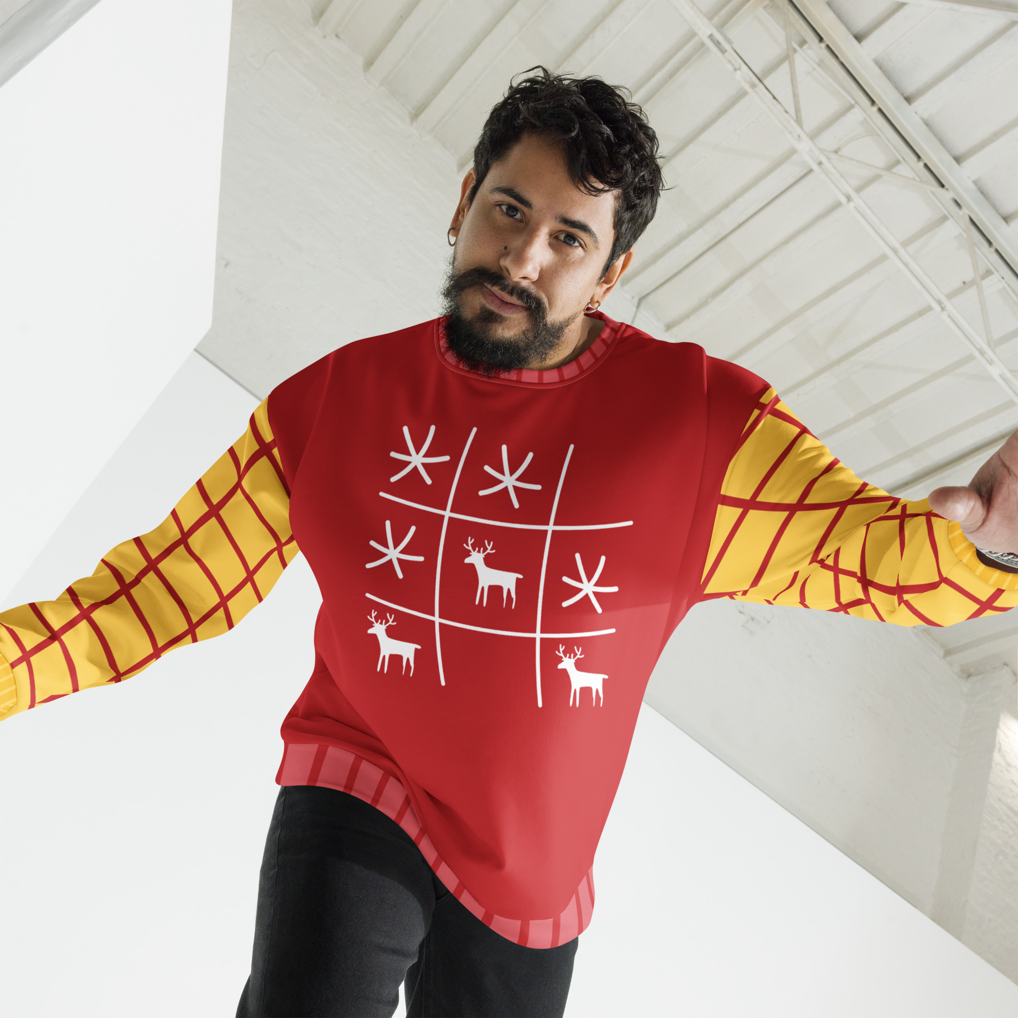 Tic-Tac-Toe Ugly Christmas Sweater - Image 10