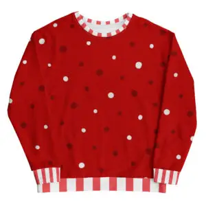 Polka Dots Red Ugly Christmas Sweater