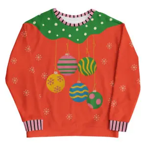 Christmas Baubles Ugly Cheistmas Sweater