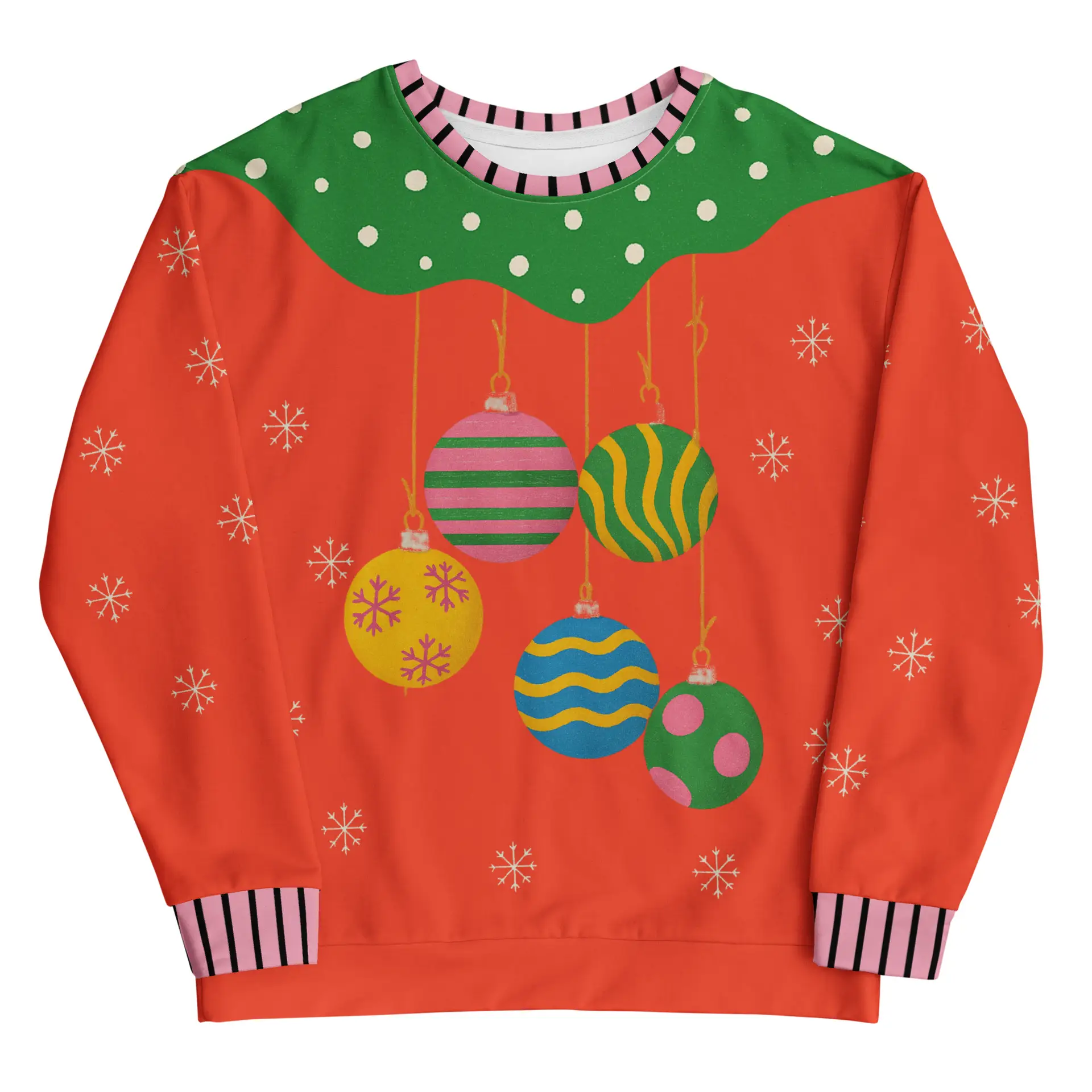 Christmas Baubles Ugly Cheistmas Sweater
